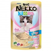 Nekko Tuna Mousse (Kitten) Pouch Cat Food 70g 1 box (12 pouches)